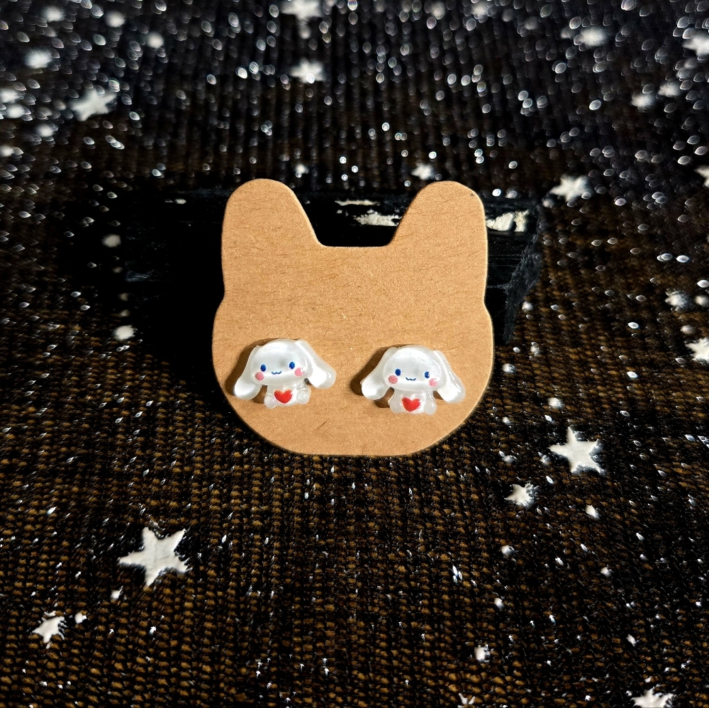 Custom Cinnamaroll Hypoallergenic Stainless Steel Post Earrings